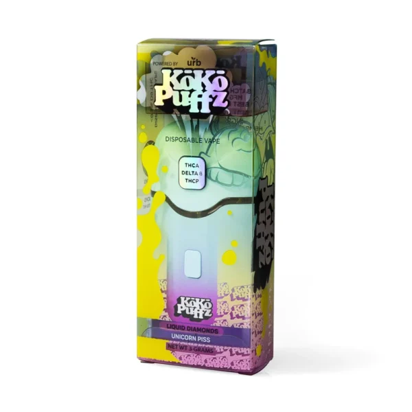 Koko Puffz Unicorn Piss Vape + Delta 8 - 6 Pack