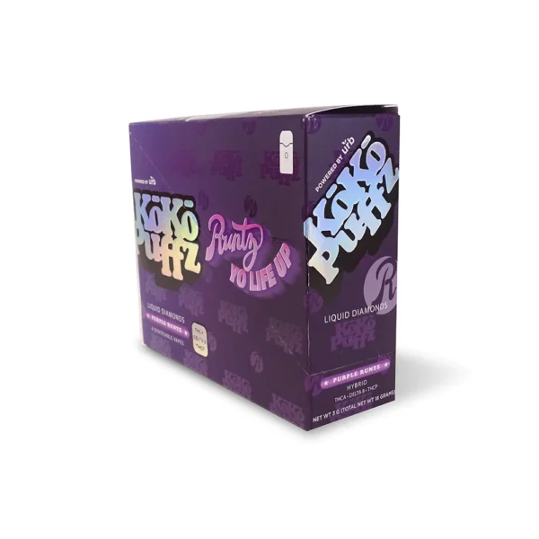 Koko Puffz Purple Runtz Vape + Delta 8 - 6 Pack